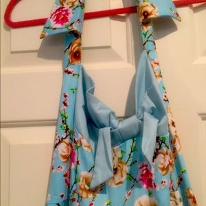 Vintage style halter pinup dress